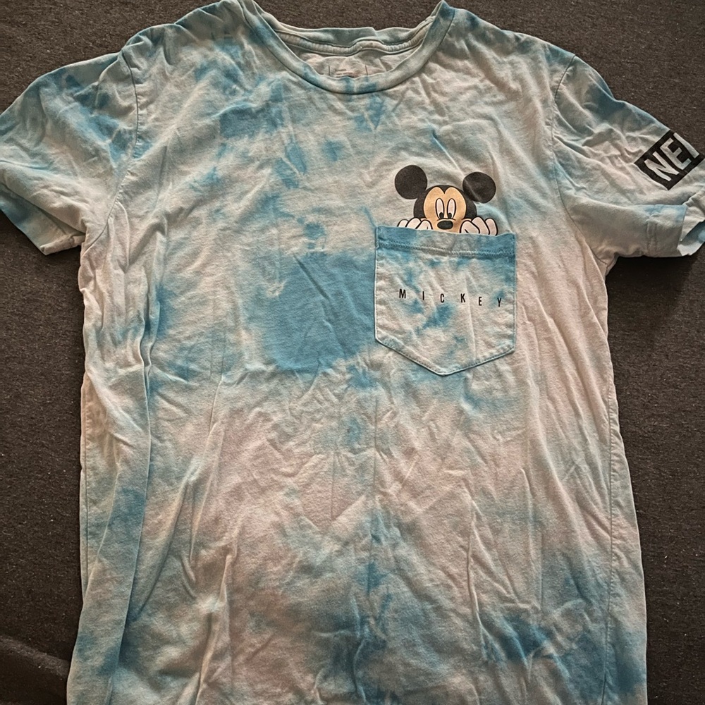 NEFF Mens Tie Dye Mickey Mouse Shirt